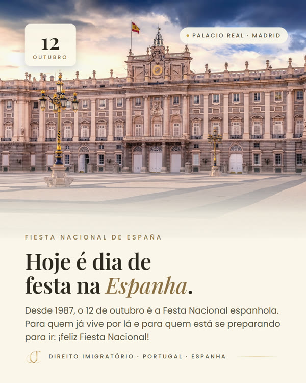 Post da Juliana Cunha Advocacia: Festa Nacional da Espanha